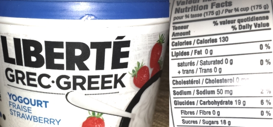 Liberte Greek yogurt - photo by popular fitness