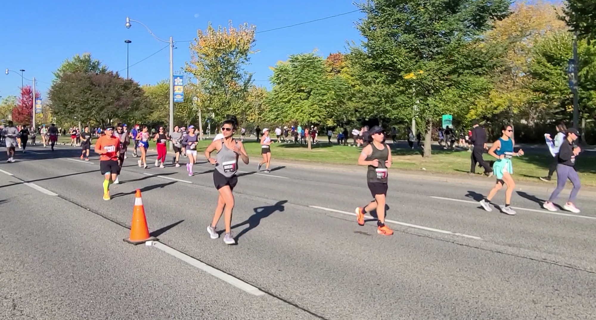 Huge turnout for the running of the 2024 Toronto Waterfront Marathon