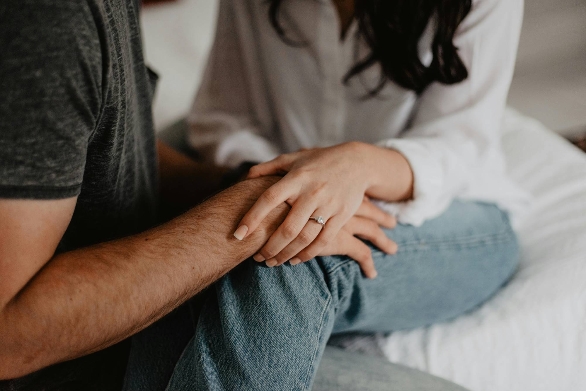A couple communicating and talking about their relationship